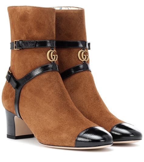 gucci tall platform boots|Gucci ankle boots suede.